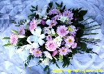 Scented lilly and gerbera faux bouquet FB18