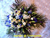 Blue and white faux Bouquet F B19