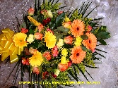Hot orange & Lemon Faux bouquet F B20